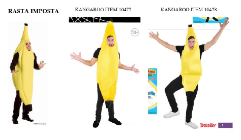 rasta imposta banana costume