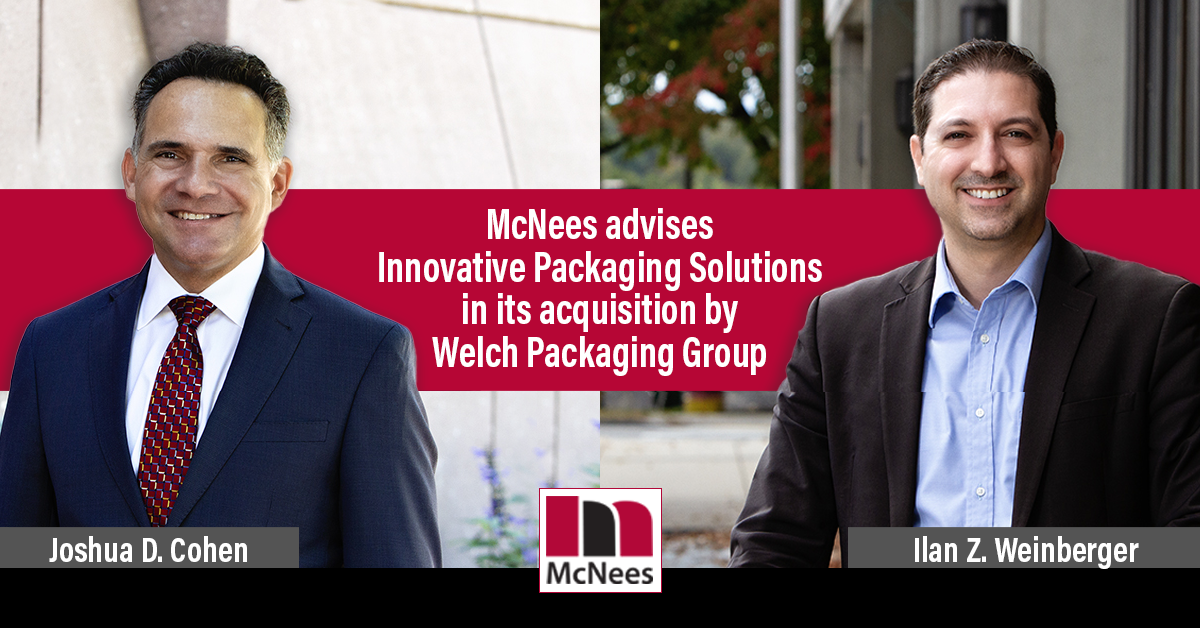 McNees advises Innovative Packaging Solutions in its acquisition by